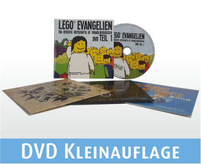 DVD Kleinauflagen in Kartonstecktaschen